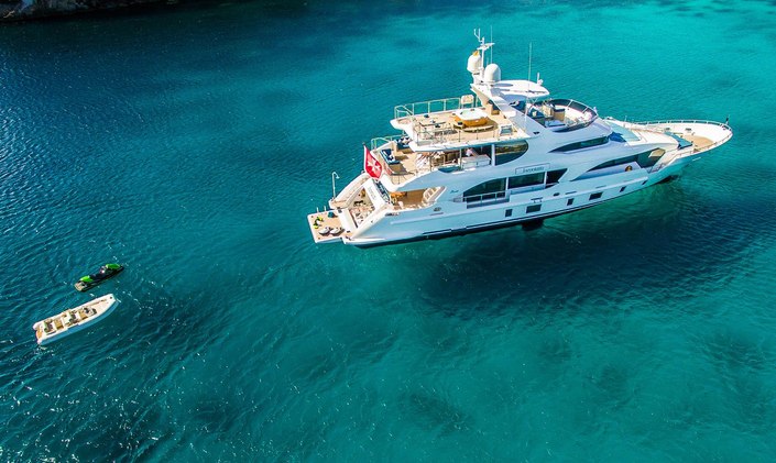 Complimentary case of Dom Perignon when you book with M/Y LULU