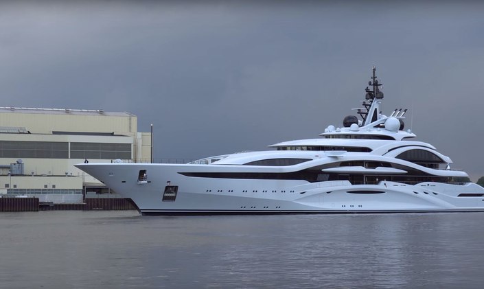 Brand New Video Of Lurssen Superyacht 'Al Lusail'