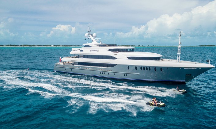 Superyacht LOON in pole position at the Monaco Grand Prix
