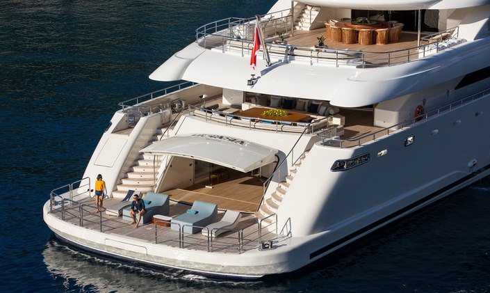 Charter yacht O'PTASIA wins at Design & Leadership Awards at FLIBS 2019