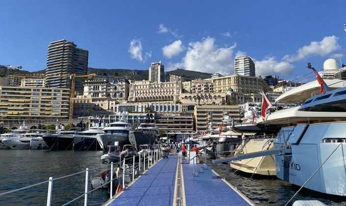 Live photos: Final preparations for Monaco Yacht Show 2021 