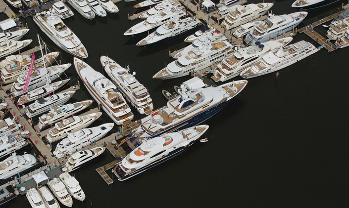 Superyachts Gather for the Palm Beach Boat Show