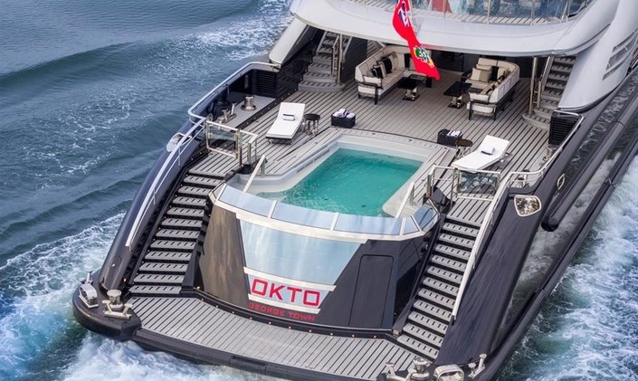 M/Y OKTO Opens for Charter at the Monaco Grand Prix