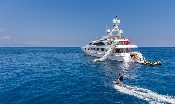 M/Y AIR Shows Off New Look After Major Refit