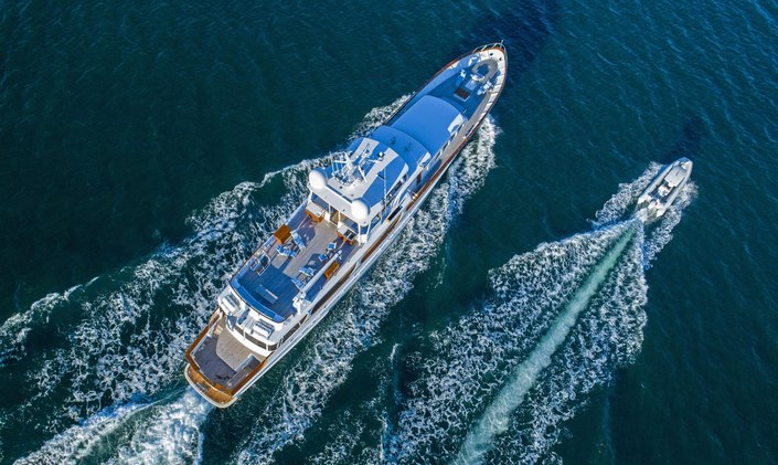 Relaunch of 40-meter classic Feadship CETACEA