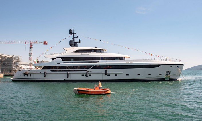 62m Sanlorenzo superyacht LAMMOUCHE launches in La Spezia 