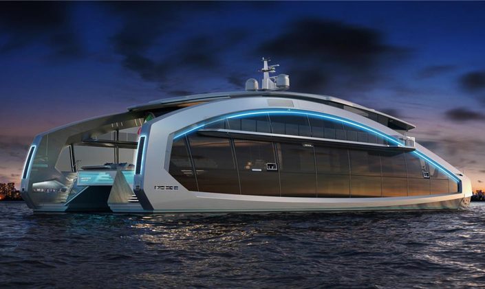 Futuristic catamaran THIS IS IT enters charter market following Monaco debut