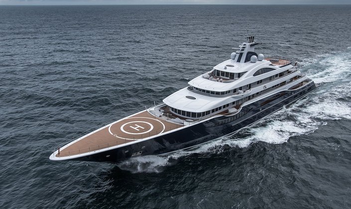 111m superyacht TIS: 33rd largest yacht in the world now for charter