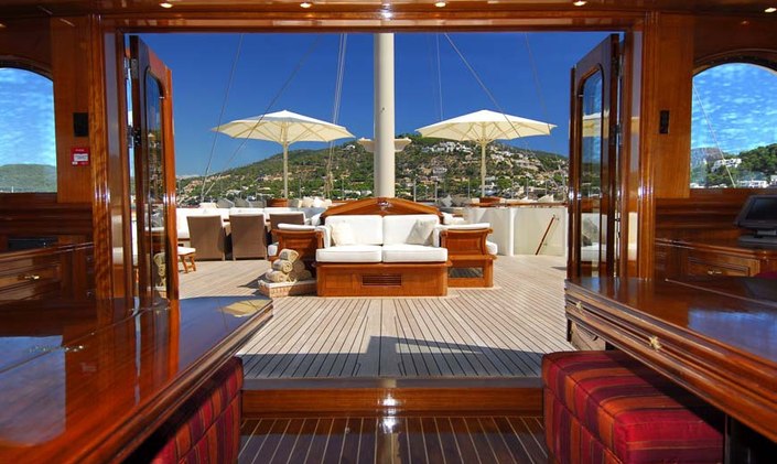 Charter Superyacht NERO with no Delivery Fees
