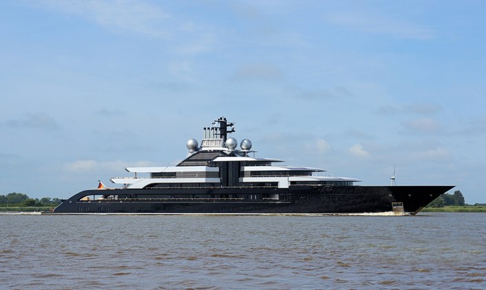 135m Lurssen M/Y CRESCENT (ex-Project Thunder) delivered 
