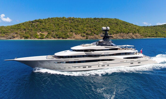 M/Y KISMET largest yacht at Monaco Yacht Show 2018 so far