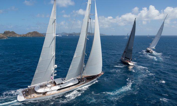 Charter yachts prepare for St Barths Bucket 2018
