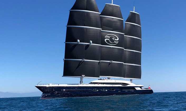 World’s largest S/Y ‘Black Pearl’ arrives in Mediterranean