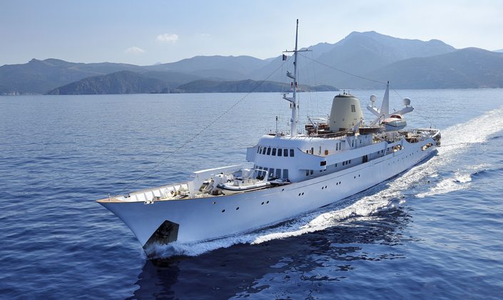 The Crown: filming on board the iconic yacht CHRISTINA O in Mallorca