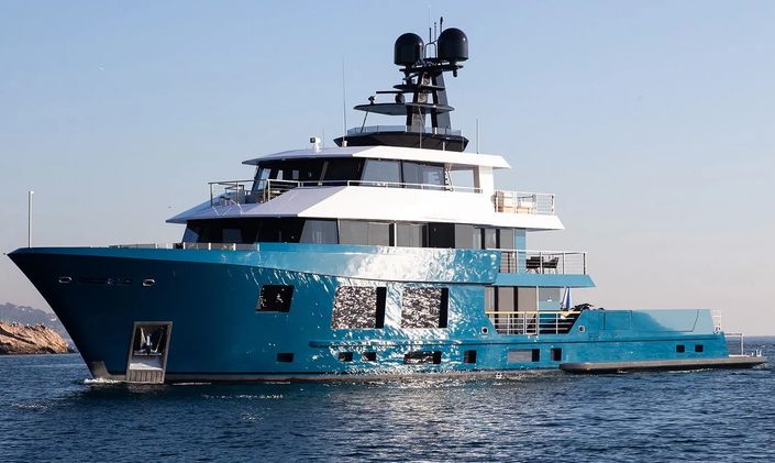 Dunya Yachts 47M expedition charter yacht KING BENJI pride of place at YCM Explorer Awards in Monaco