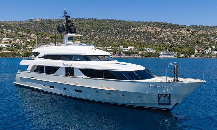 Superyacht BLUE DIAMOND Joins the Greece Yacht Charter Fleet for Summer 2026