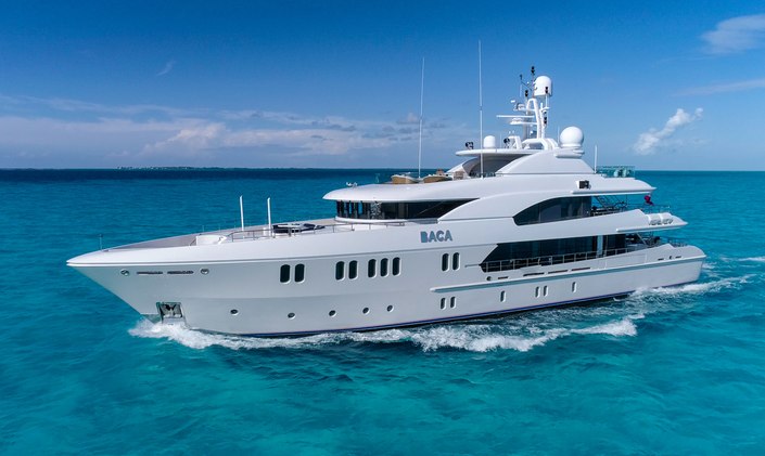43m BACA offers Thanksgiving yacht charter special in the Bahamas