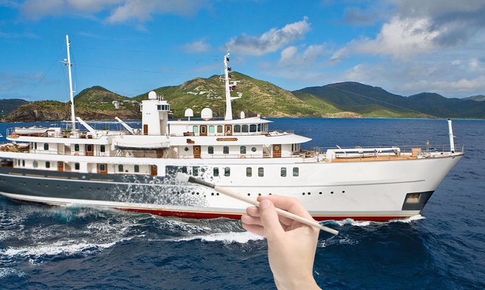 M/Y SHERAKHAN Undergoing Exciting Refit