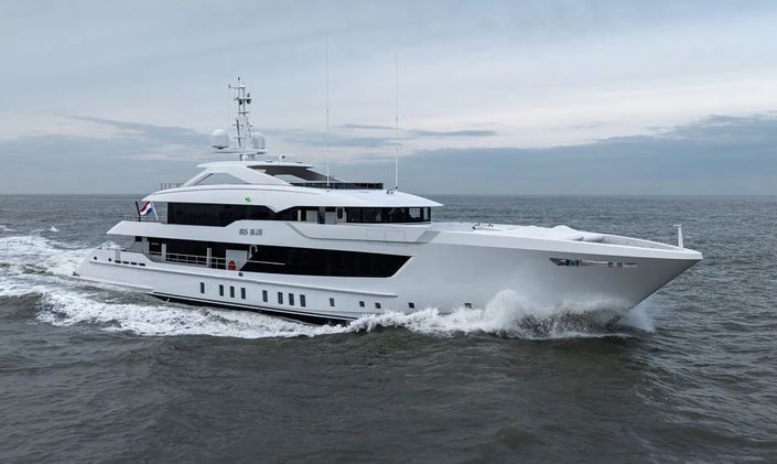 Sea trials commence for Heesen's 55M Steel Superyacht IRIS BLUE