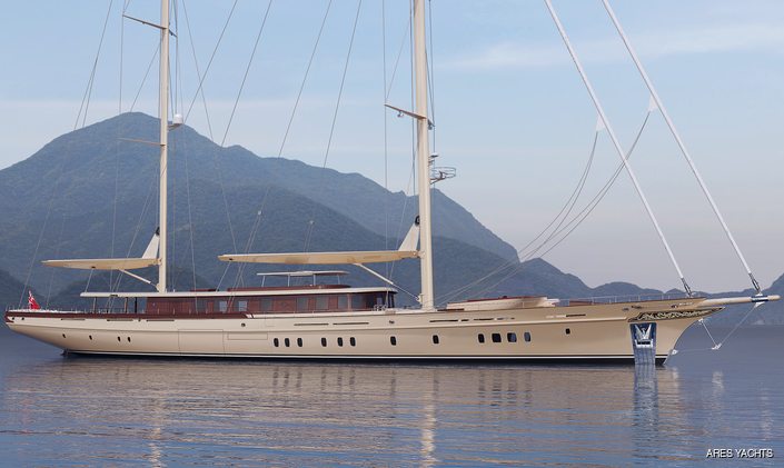 ARES Yachts’ 62m Sailing Yacht SIMENA Completes Successful Sea Trials Ahead of Charter Debut