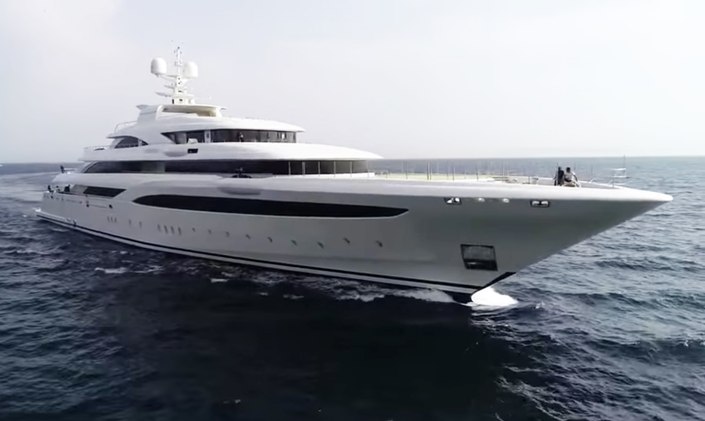 Video: 85m M/Y O'PTASIA during sea trials in Greece