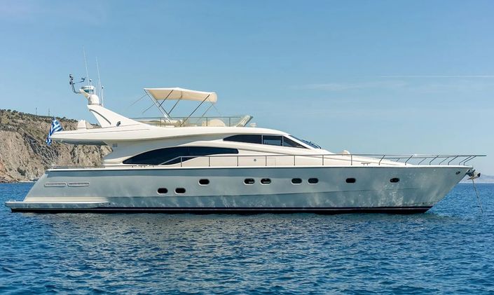 Ferretti Yacht IRENE Offers 15% Off Remaining August Availability for Greece Yacht Charters