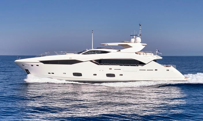 Sunkissed Greece yacht charters beckon with Sunseeker charter yacht MAKANI II