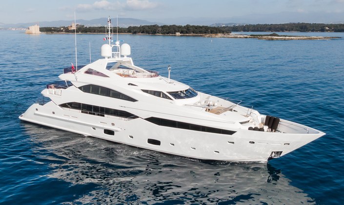 Join Sunseeker charter yacht THUMPER in 2024 for an exhilirating Ibiza yacht charter