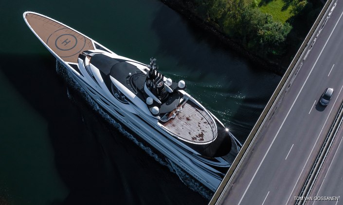 Freshly delivered 115m megayacht AHPO set to join charter fleet in 2022