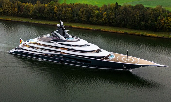 122m Lürssen superyacht charter KISMET delivered