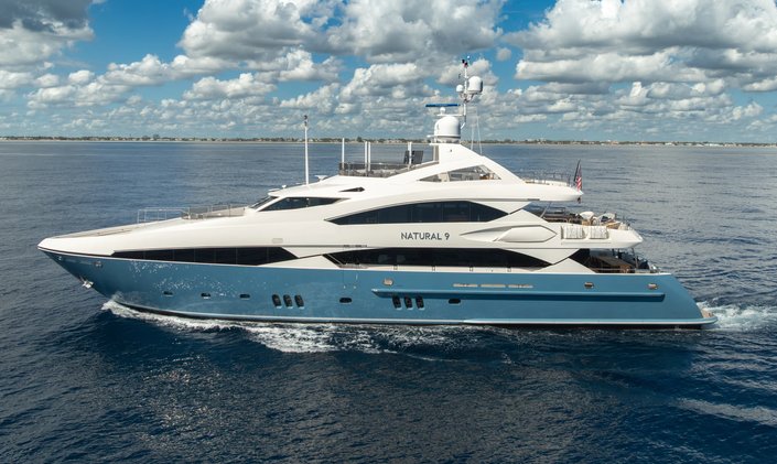 Sunseeker superyacht NATURAL 9 joins Bahamas yacht charter fleet