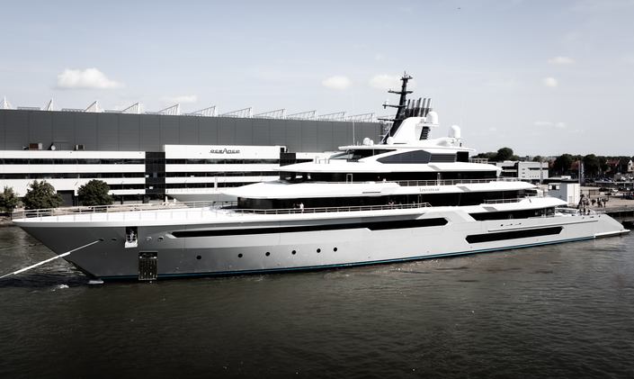 Largest Oceanco Ever Built: 111m Hybrid Superyacht LEVIATHAN Launched Ahead of Sea Trials