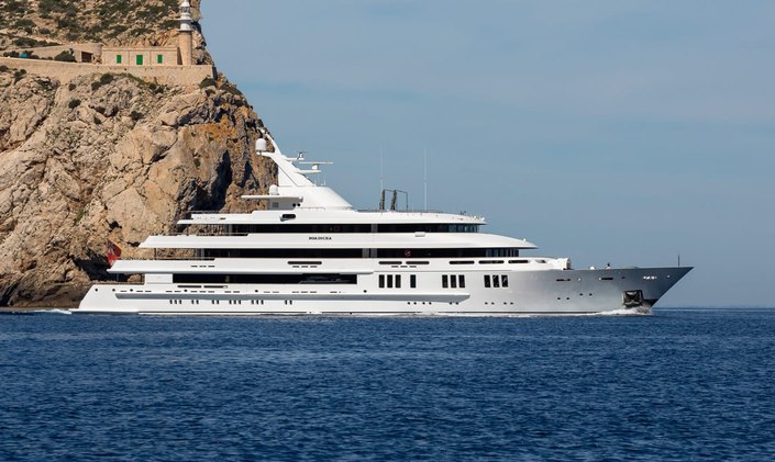 76M Amels Superyacht BOADICEA joins Caribbean yacht charter fleet