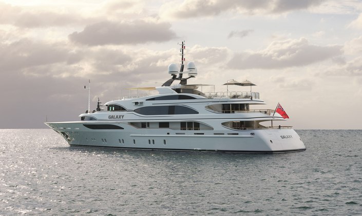Immerse yourself in an indulgent Caribbean yacht charter with M/Y GALAXY