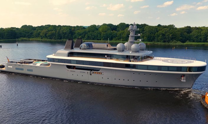114M Fuel-Cell Superyacht NAUSICAÄ Unveils New Name As She Undertakes Sea Trials 