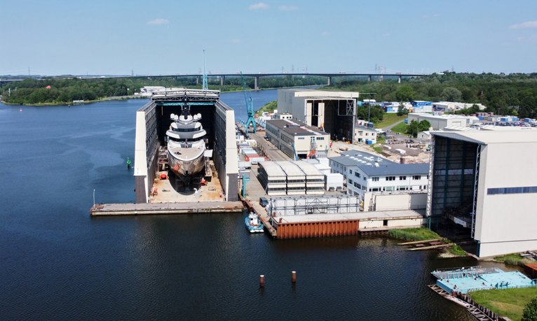 Exclusive: Launch of new Lürssen 115m superyacht 'Project ENZO'