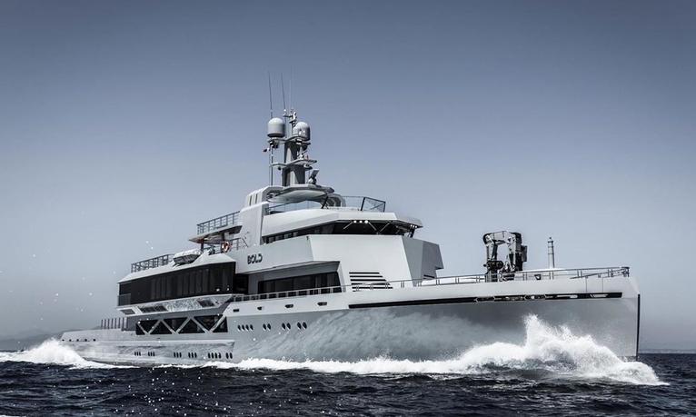 85m explorer yacht BOLD offers exclusive 4-week charter opportunity in the Mediterranean