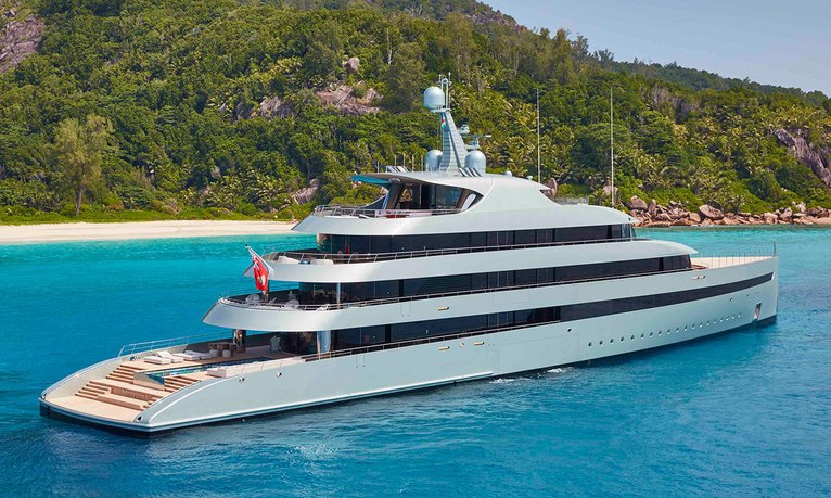 84m hybrid yacht SAVANNAH: rare yacht charter availability for summer