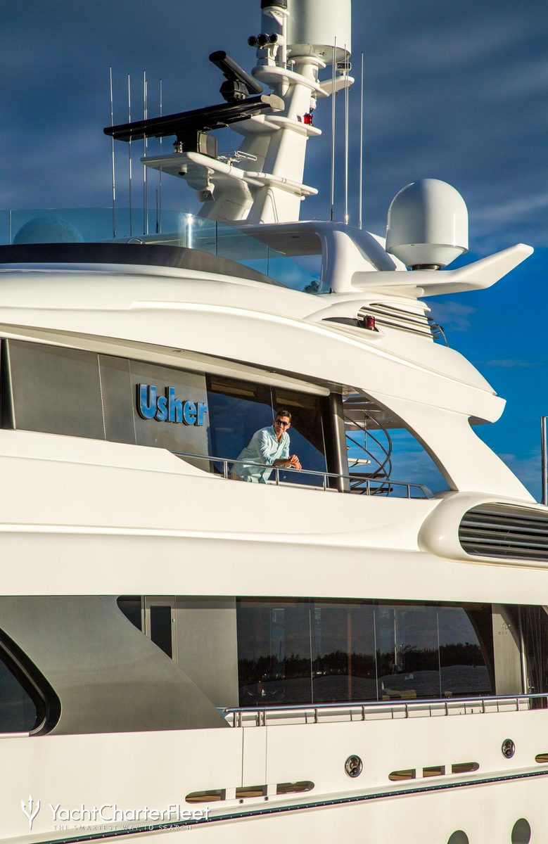 usher singer yacht