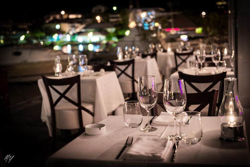Restaurant Bagatelle Gustavia Harbor Party Night
