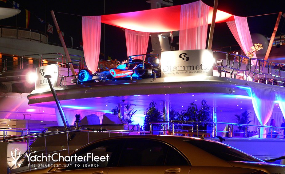 Party on board superyacht at Monaco Grand Prix