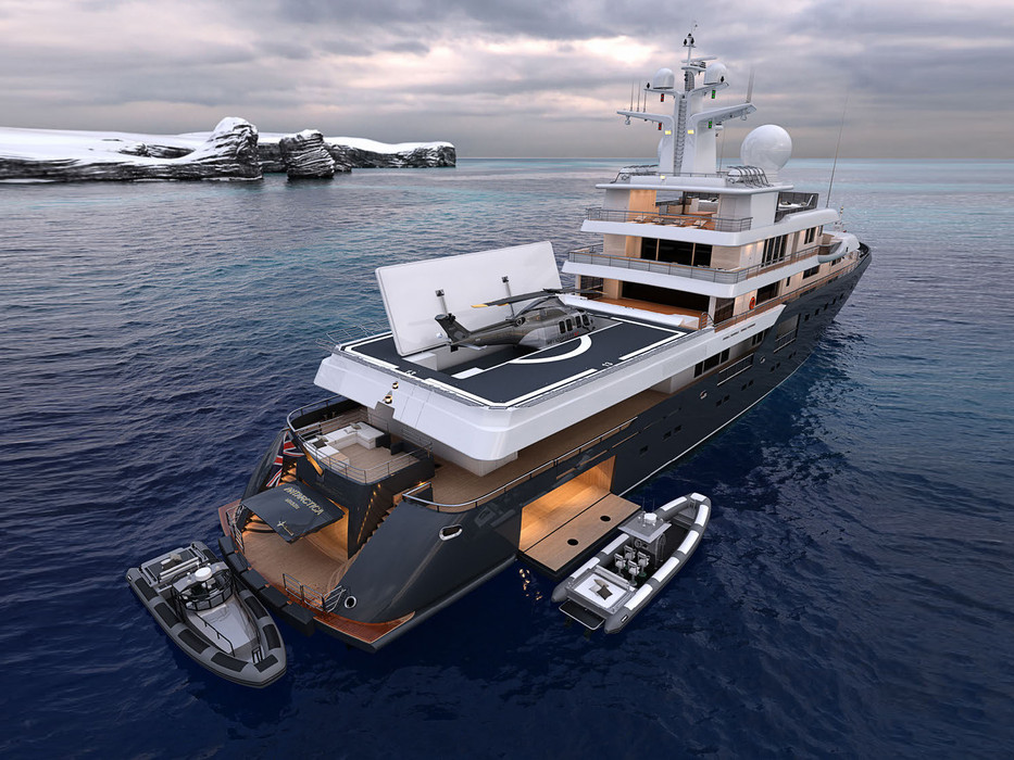 Brand new 'go-anywhere' 73m expedition yacht 'Planet Nine' to open