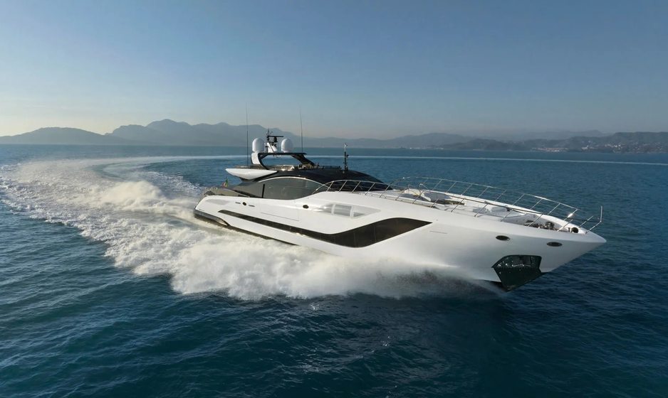 M/Y N1 joins Mediterranean yacht charter fleet as the first Mangusta 165 REV charter yacht