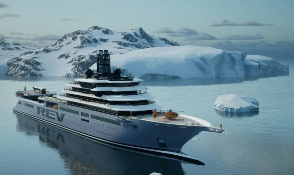 Damen Shiprepair Vlissingen and Rossilini’s Four-10 sign outfitting contract for world's largest yacht for charter REV OCEAN