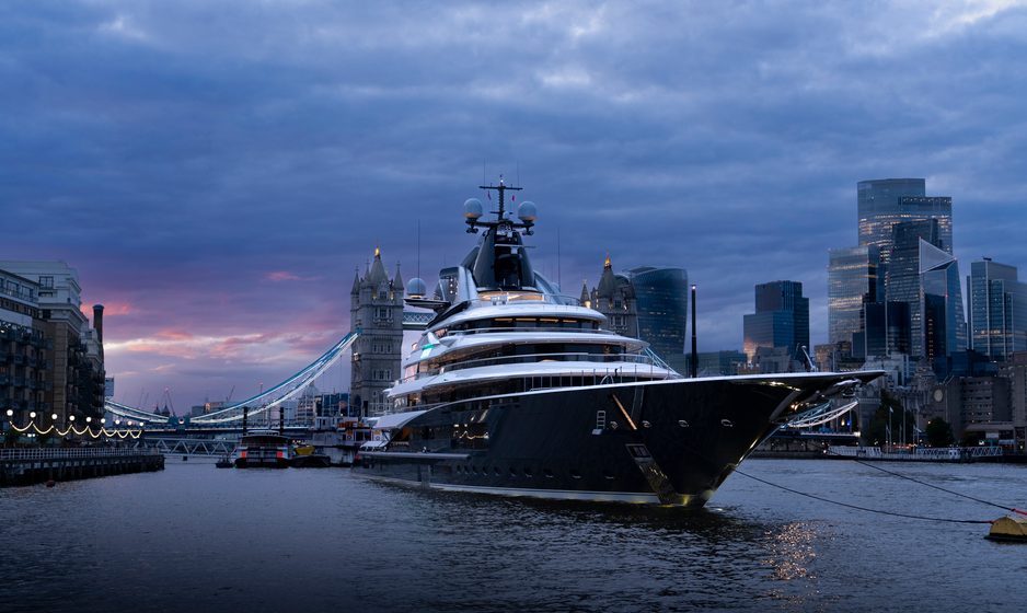 122M Superyacht Charter KISMET Returns To London