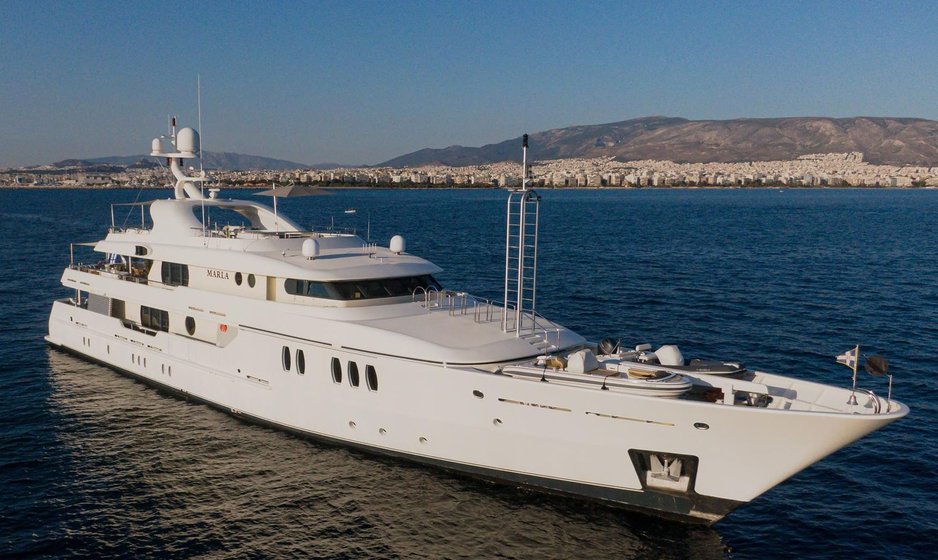 Escape the ordinary on a reduced rate Greece yacht charter with 50m superyacht rental MARLA