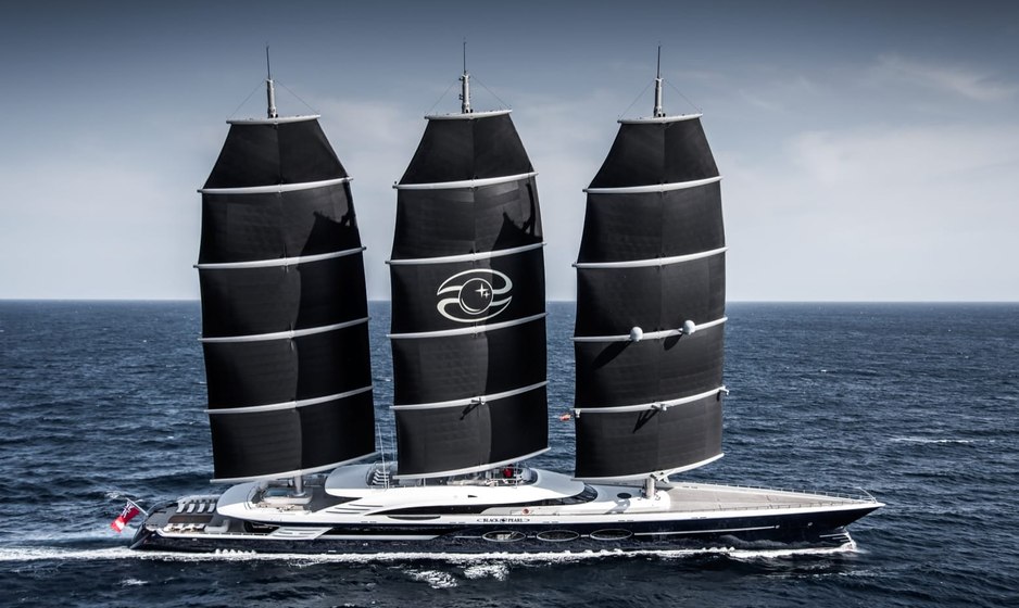 Captivating 105m sailing yacht BLACK PEARL joins Caribbean yacht charter fleet