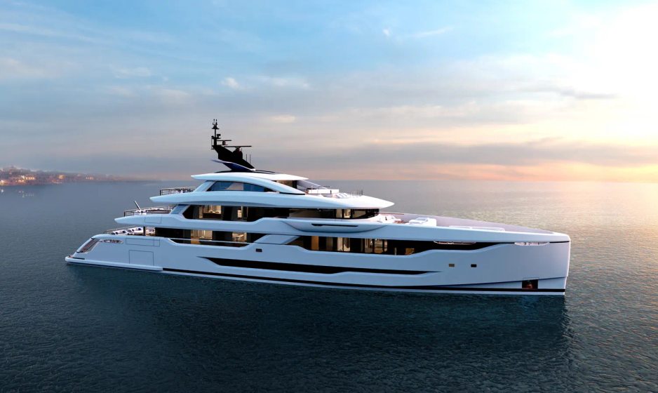 60M Golden Yachts superyacht O'MADELEINE unveils first renderings ahead of joining global yacht charter fleet