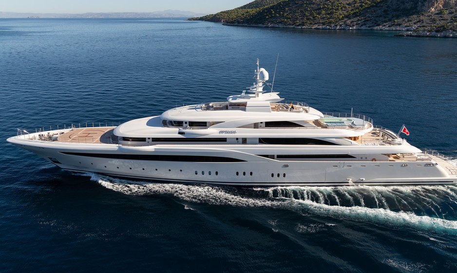 Exclusive fill the gap discount: Join 85m superyacht rental O'PTASIA on an indulgent two-week Greece yacht charter