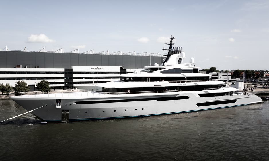 Largest Oceanco Ever Built: 111m Hybrid Superyacht LEVIATHAN Launched Ahead of Sea Trials